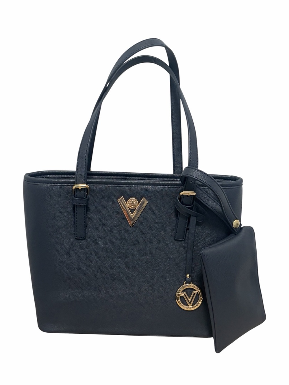 Valentina Navy Blue Small Tote Shoulder Bag - NWOT
